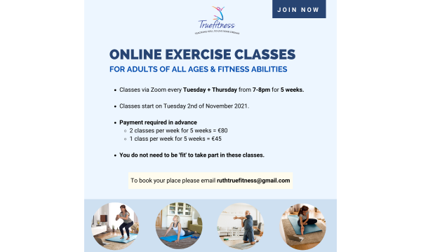 Online exercise classes (NOV-DEC 21)