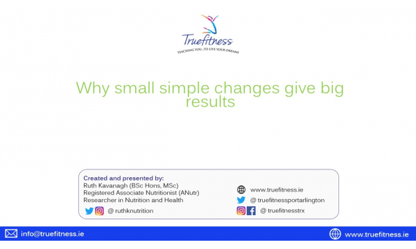 Why small changes give big results - FREE WORKSHOP